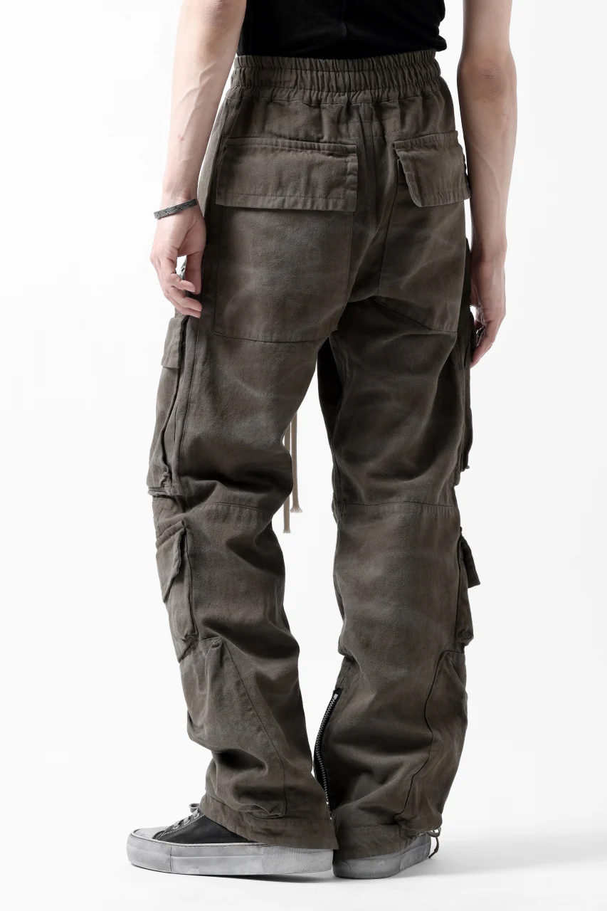 A.F ARTEFACT exclusive RADICAL-ZIP FIELD PANTS / VINTAGE DYED (KHAKI) - Image 4