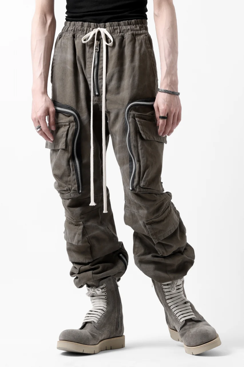 A.F ARTEFACT exclusive RADICAL-ZIP FIELD PANTS / VINTAGE DYED (KHAKI) - Image 7