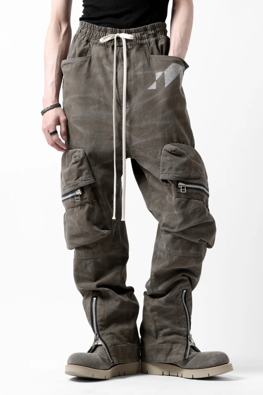 A.F ARTEFACT exclusive RUGGED CARGO PANTS / VINTAGE DYED (KHAKI) - Image 3