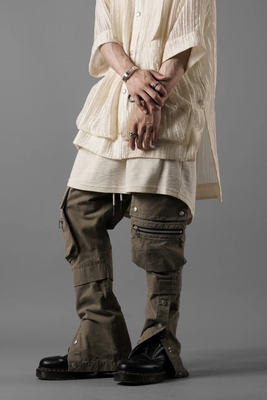 A.F ARTEFACT exclusive SOLID CARGO PANTS / BIO-WASHED CHINO CLOTH (BEIGE) - Image 14