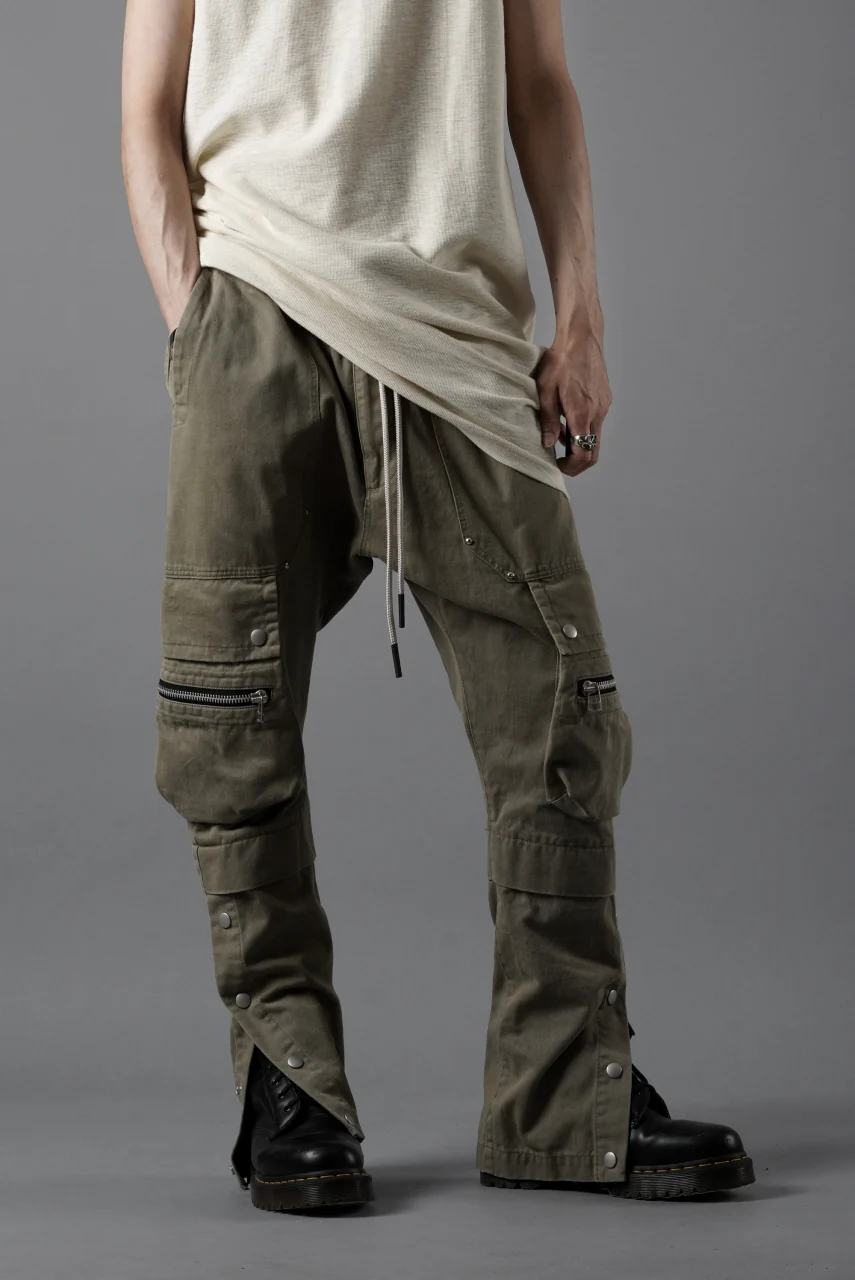 A.F ARTEFACT exclusive SOLID CARGO PANTS / BIO-WASHED CHINO CLOTH (BEIGE) - Image 16