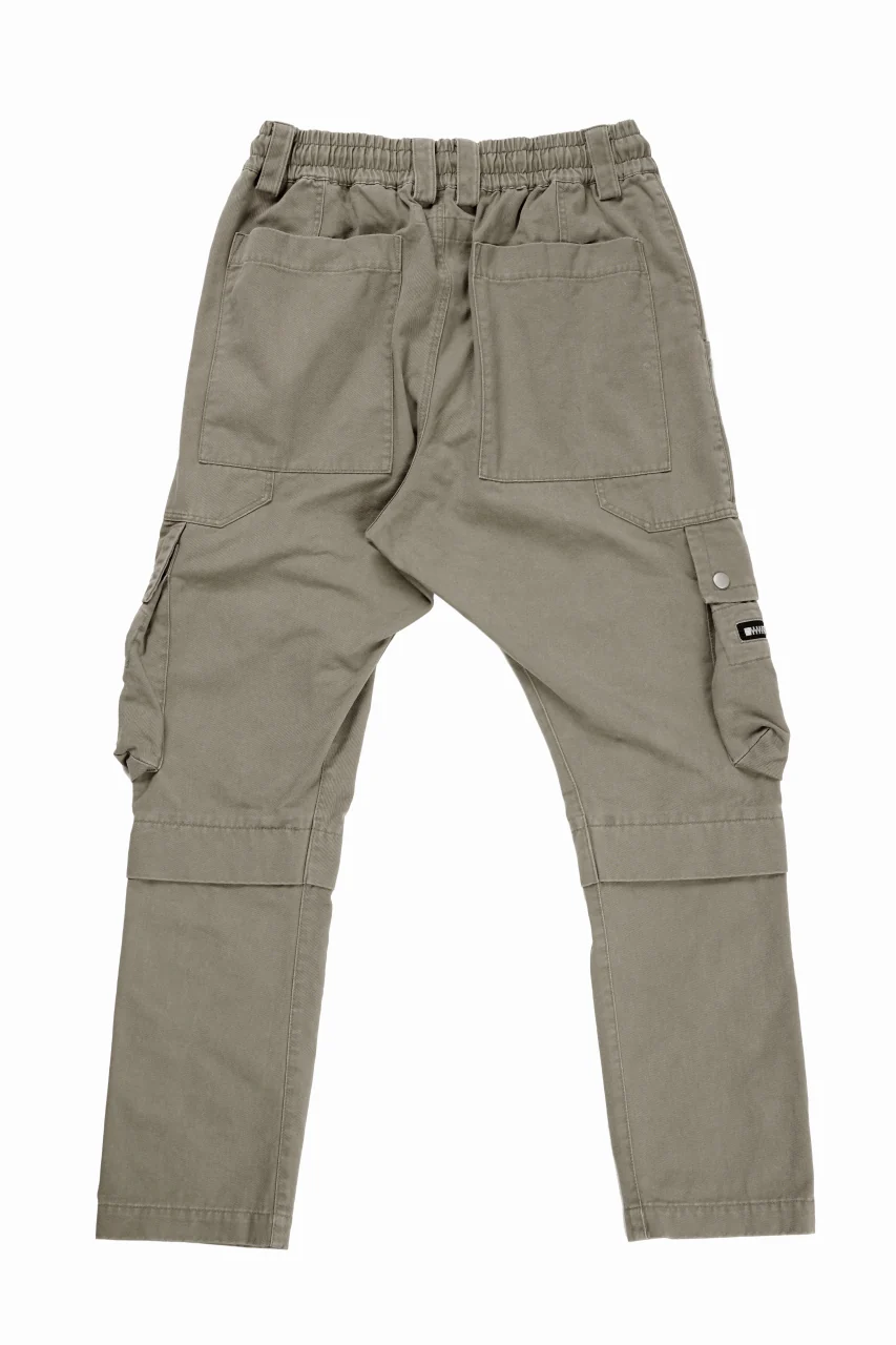 A.F ARTEFACT exclusive SOLID CARGO PANTS / BIO-WASHED CHINO CLOTH (BEIGE) - Image 3
