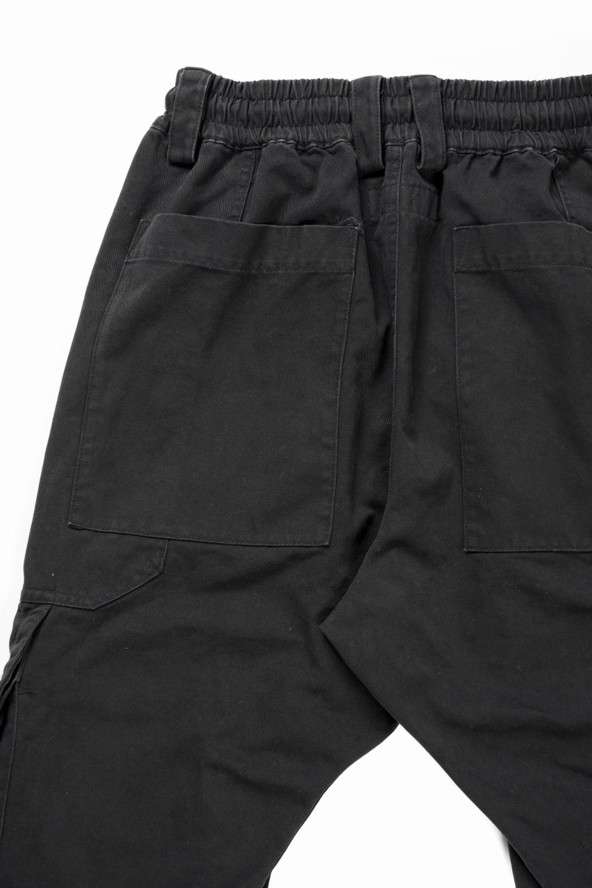 A.F ARTEFACT exclusive SOLID CARGO PANTS / BIO-WASHED CHINO CLOTH (BLACK) - Image 13