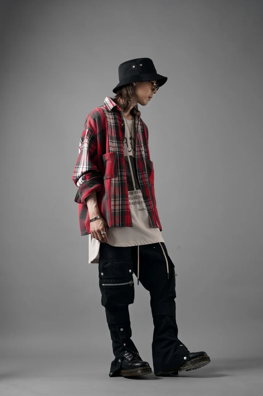 A.F ARTEFACT exclusive SOLID CARGO PANTS / BIO-WASHED CHINO CLOTH (BLACK) - Image 21