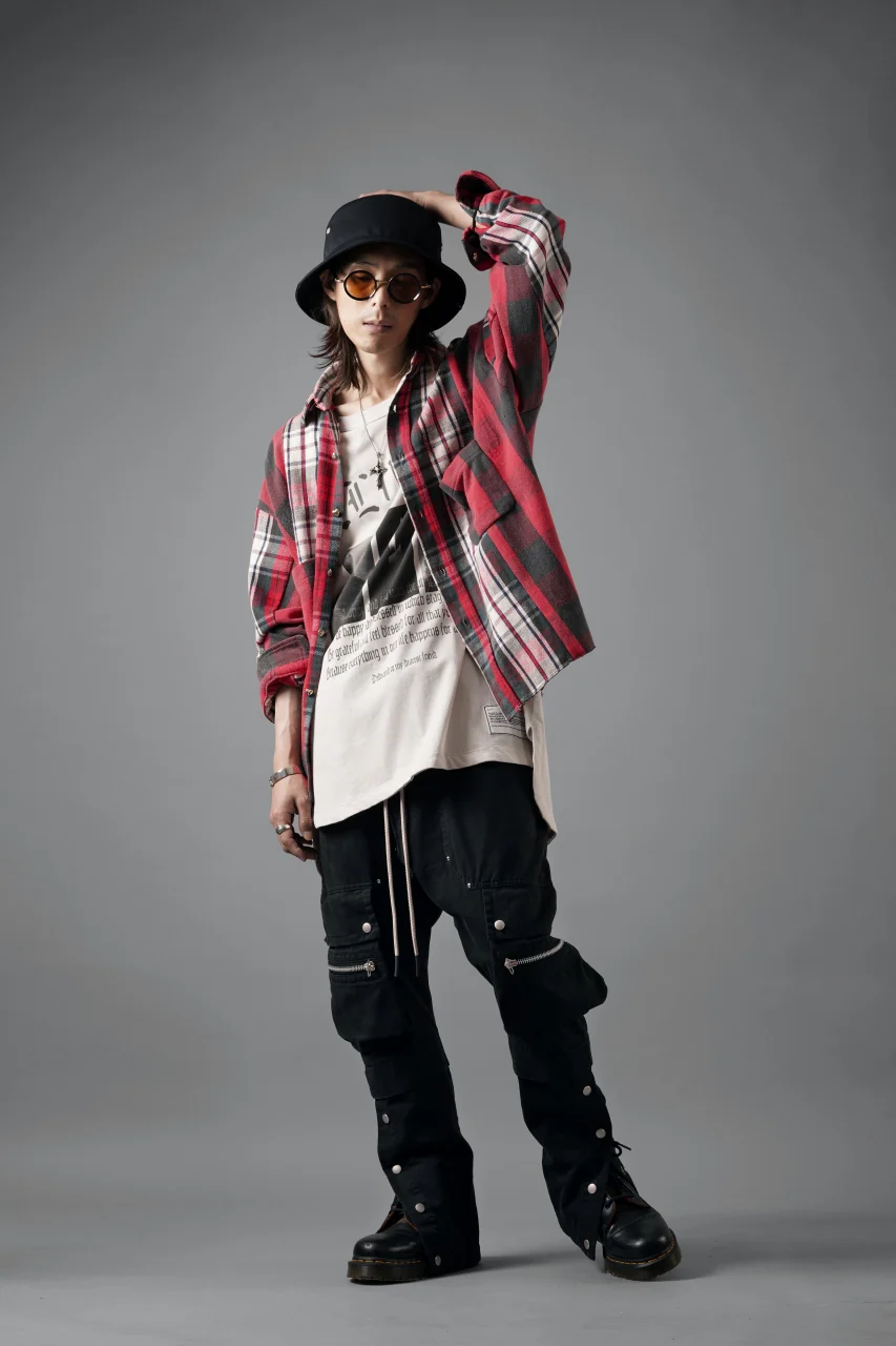 A.F ARTEFACT exclusive SOLID CARGO PANTS / BIO-WASHED CHINO CLOTH (BLACK) - Image 22