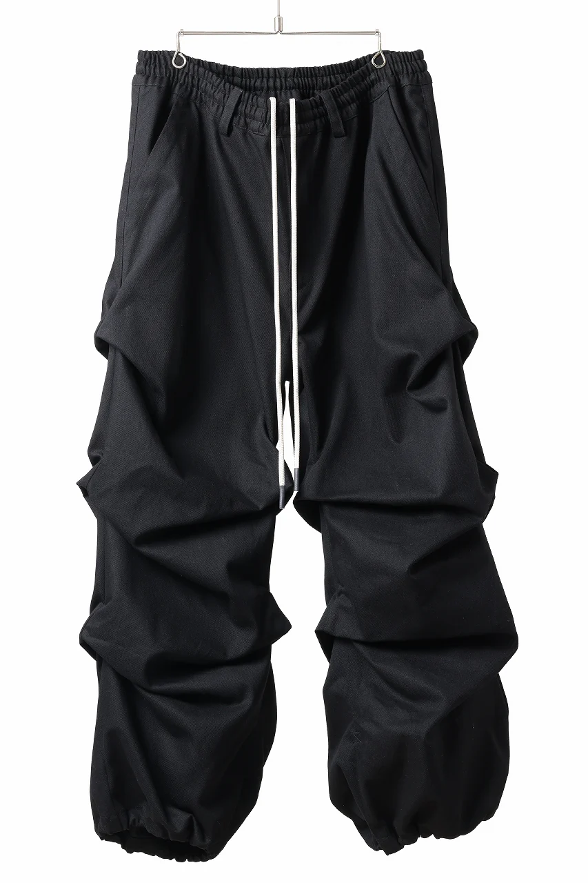 A.F ARTEFACT EXTREME WIDE BAGGY PANTS / PURE DENIM (BLACK) - Image 6