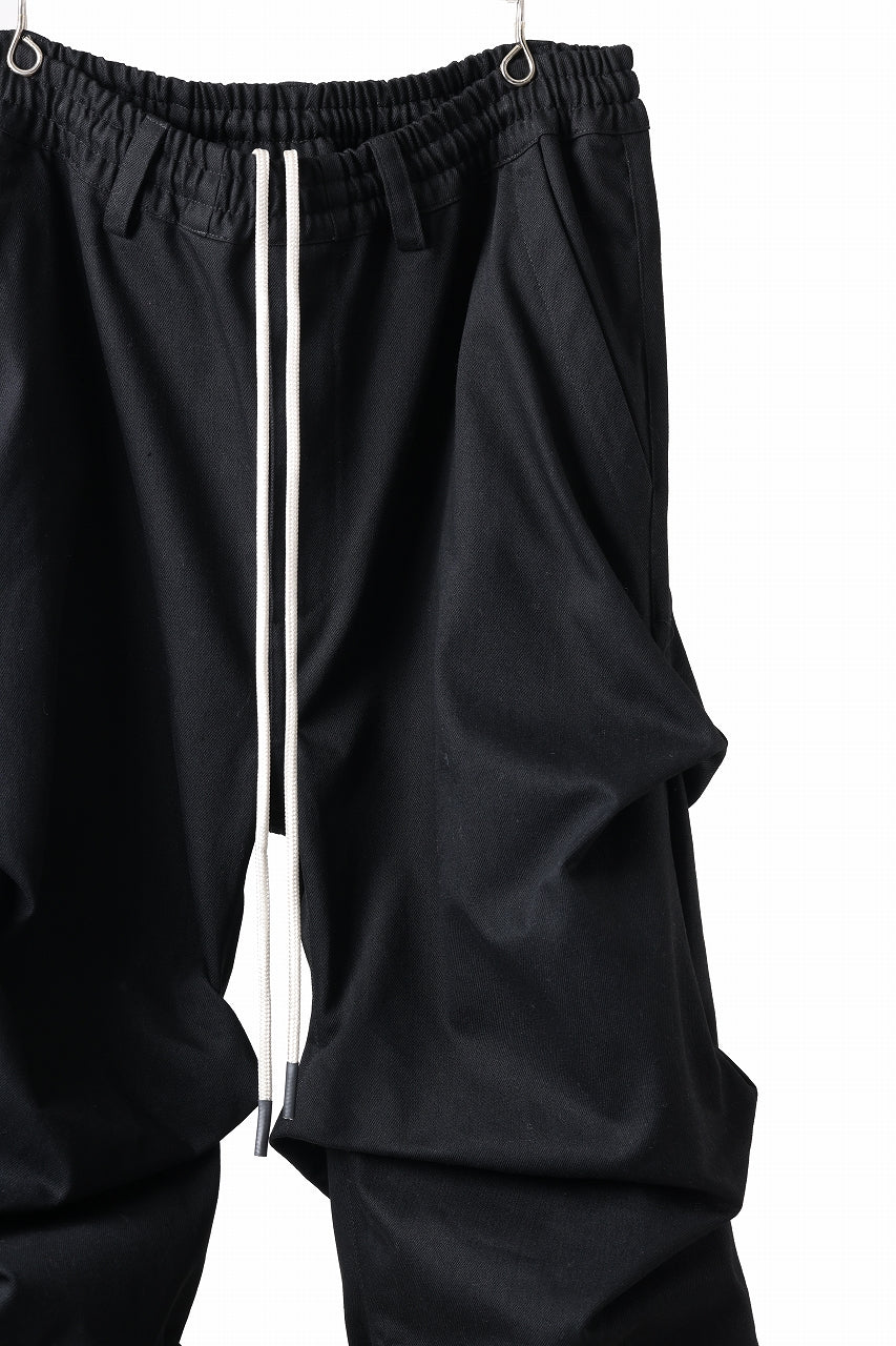 A.F ARTEFACT EXTREME WIDE BAGGY PANTS / PURE DENIM (BLACK) - Image 7