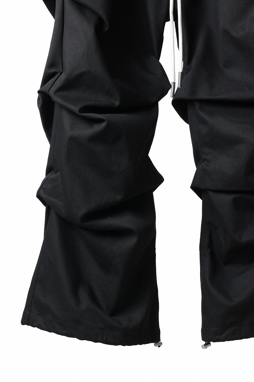 A.F ARTEFACT EXTREME WIDE BAGGY PANTS / PURE DENIM (BLACK) - Image 8
