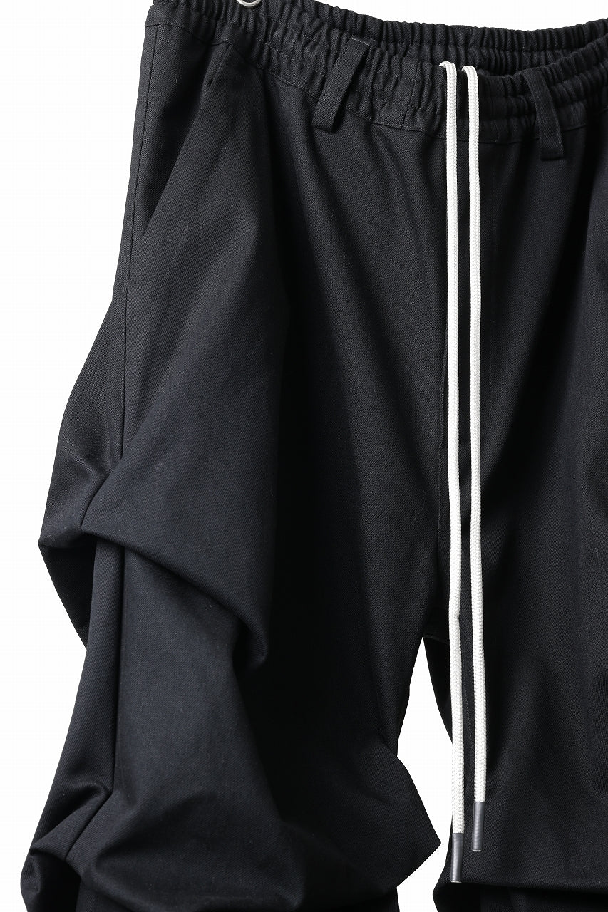 A.F ARTEFACT EXTREME WIDE BAGGY PANTS / PURE DENIM (BLACK) - Image 9