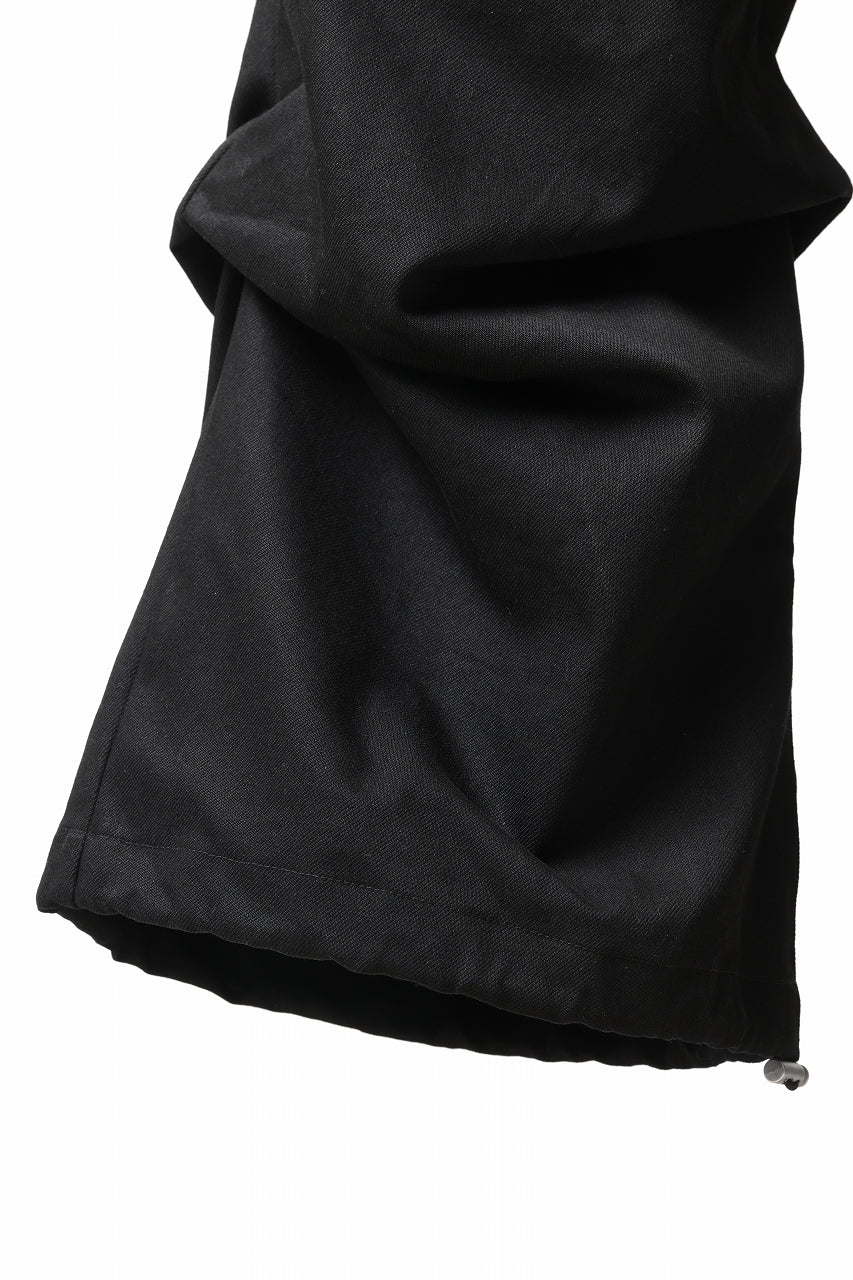 A.F ARTEFACT EXTREME WIDE BAGGY PANTS / PURE DENIM (BLACK) - Image 10