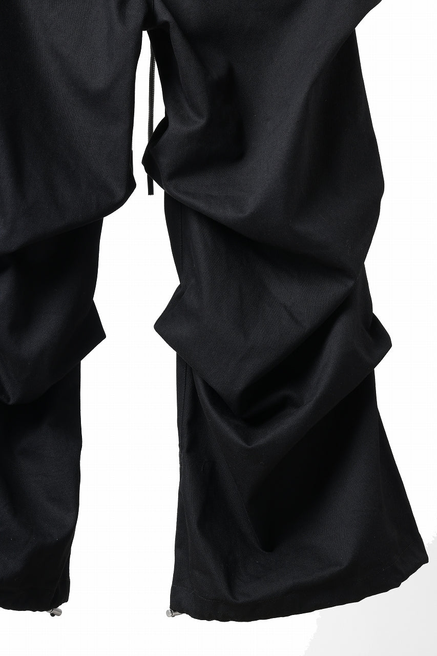 A.F ARTEFACT EXTREME WIDE BAGGY PANTS / PURE DENIM (BLACK) - Image 12