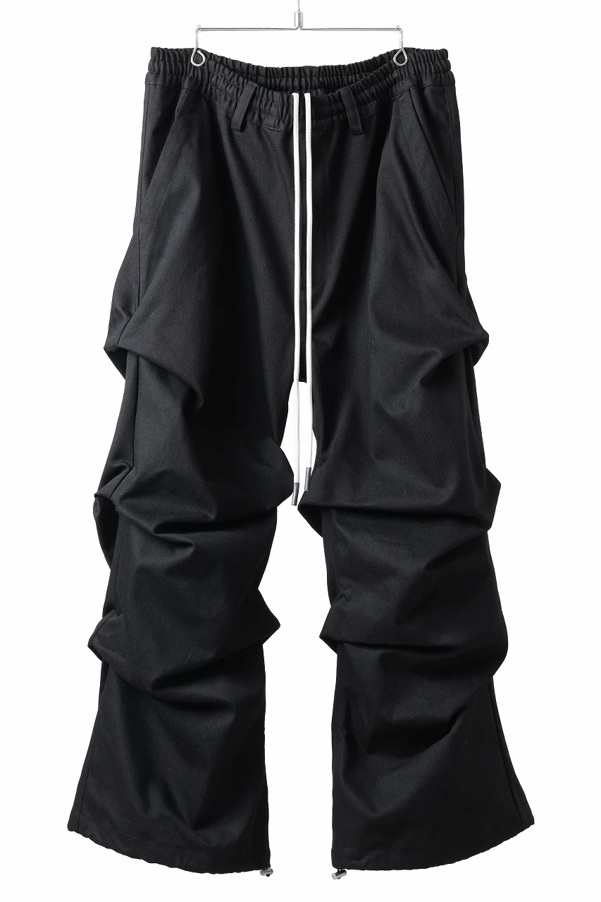 A.F ARTEFACT EXTREME WIDE BAGGY PANTS / PURE DENIM (BLACK) - Image 2