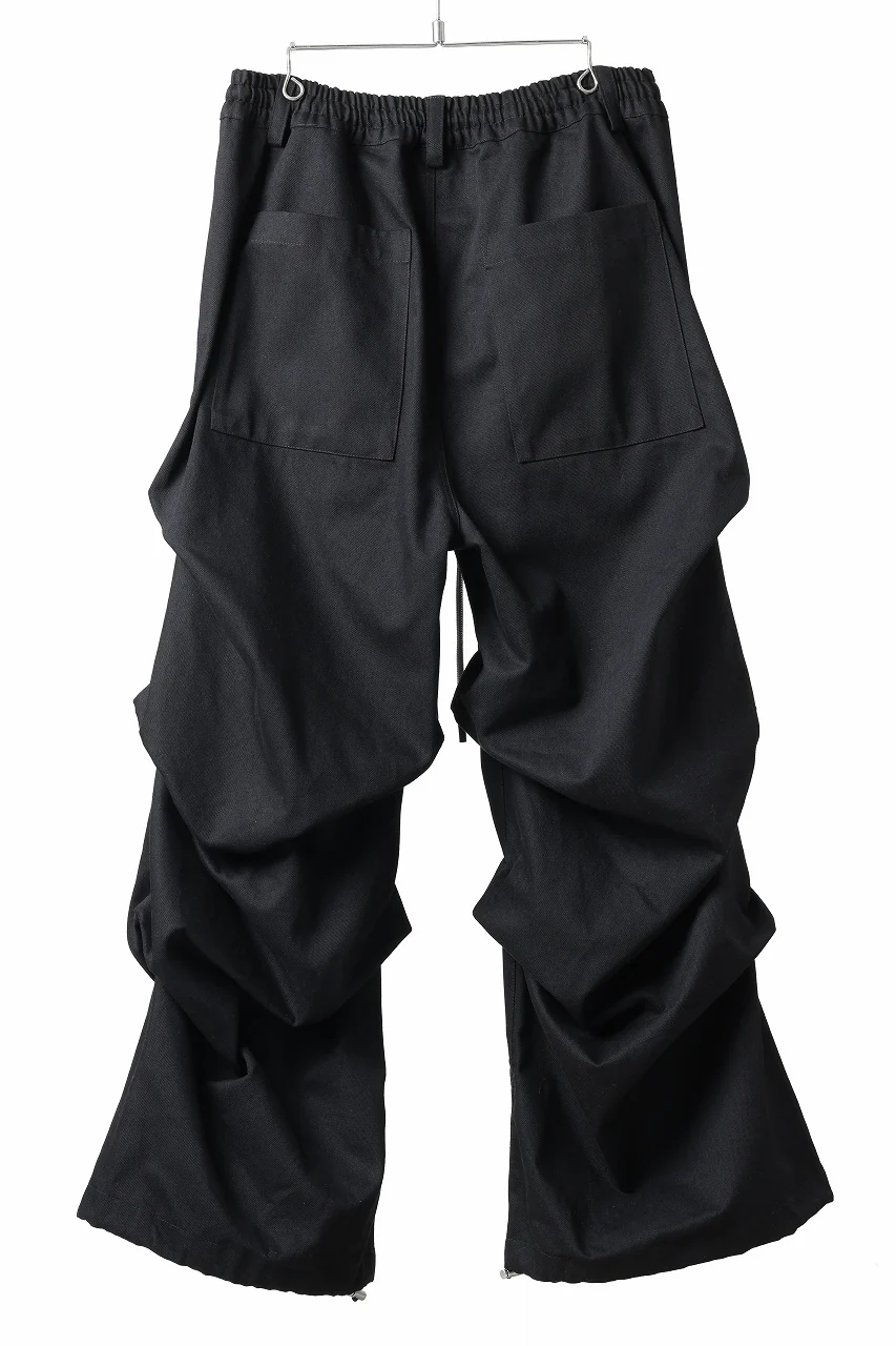 A.F ARTEFACT EXTREME WIDE BAGGY PANTS / PURE DENIM (BLACK) - Image 5