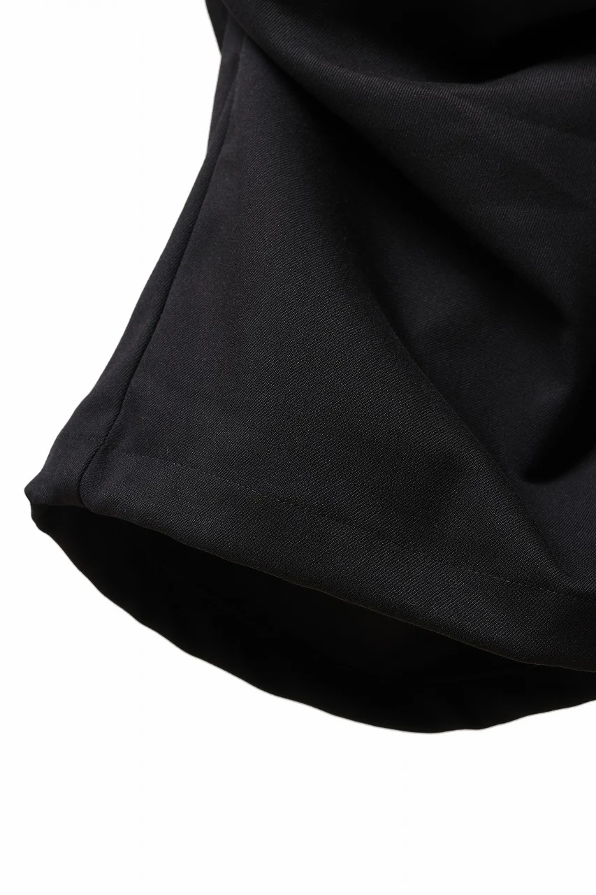A.F ARTEFACT EXTREME WIDE BAGGY PANTS / SERGE TWILL (BLACK) - Image 21