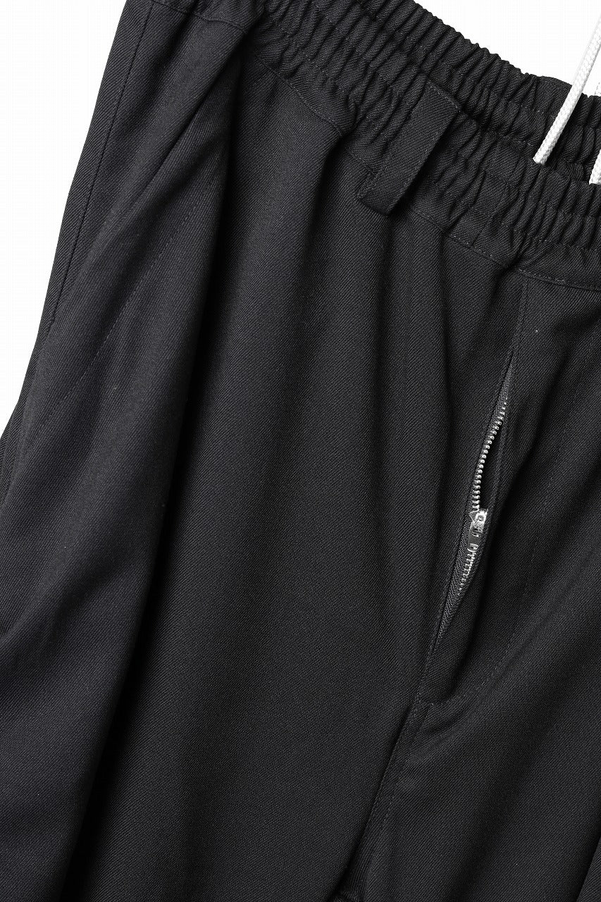 A.F ARTEFACT EXTREME WIDE BAGGY PANTS / SERGE TWILL (BLACK) - Image 26