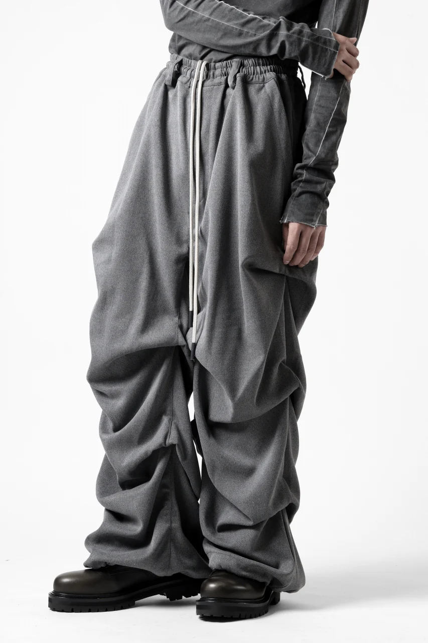 A.F ARTEFACT EXTREME WIDE BAGGY PANTS / SERGE TWILL (L.GREY) - Image 11