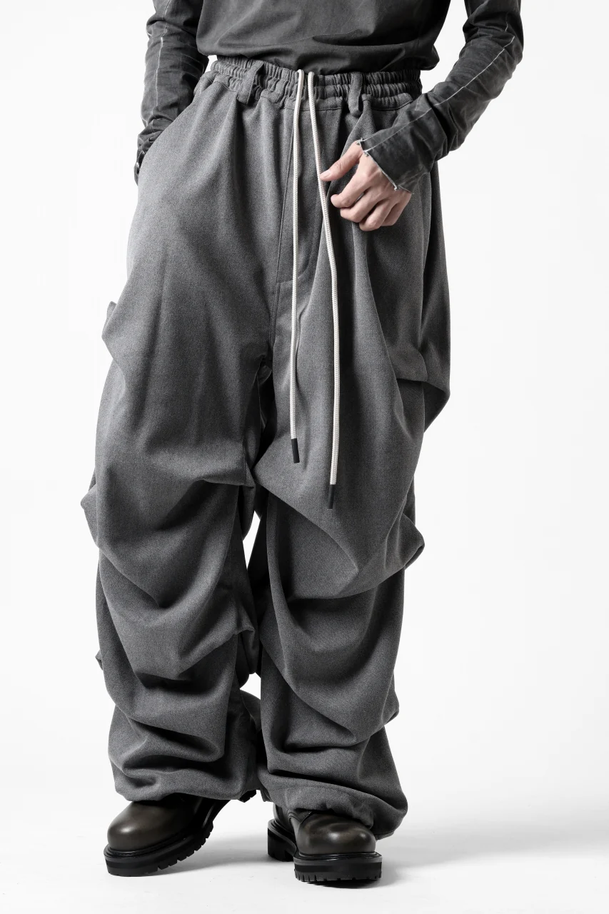 A.F ARTEFACT EXTREME WIDE BAGGY PANTS / SERGE TWILL (L.GREY) - Image 12