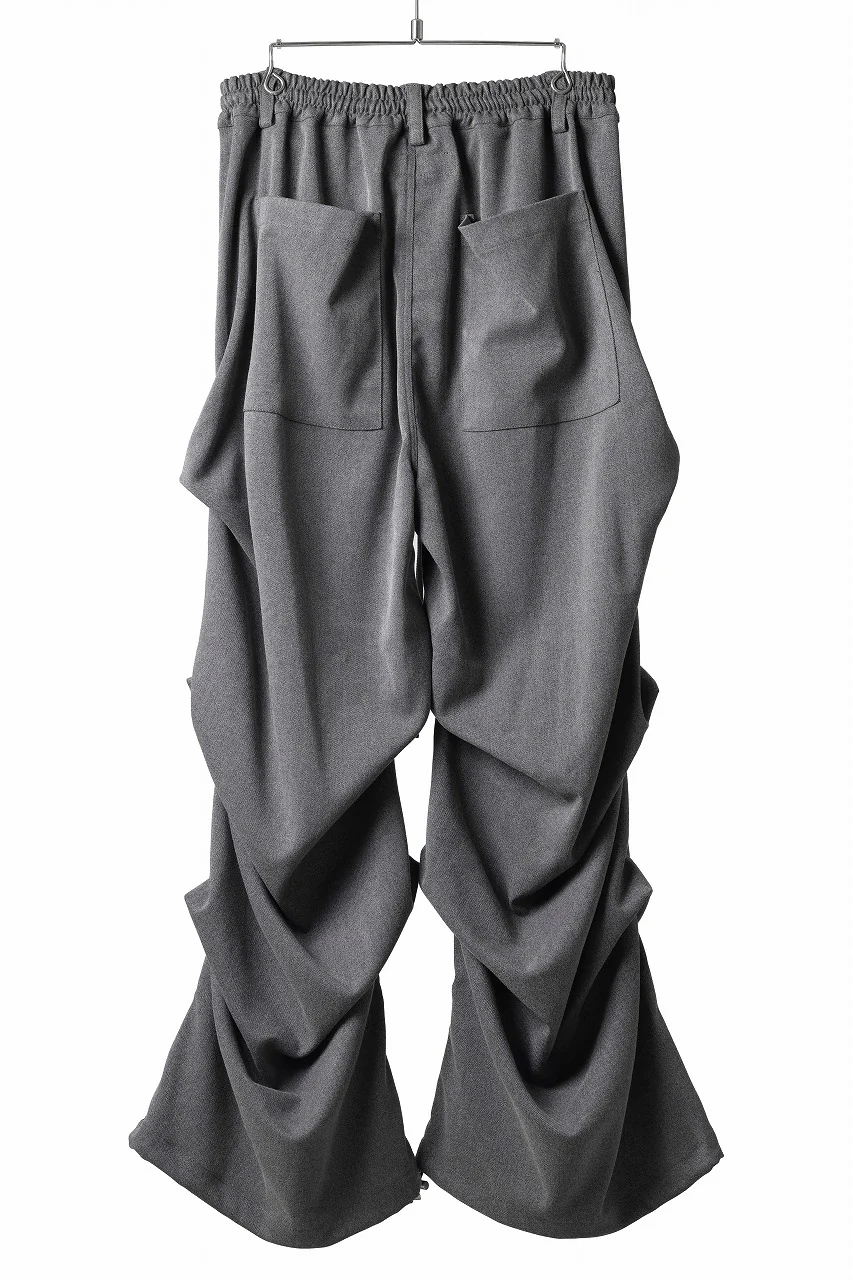 A.F ARTEFACT EXTREME WIDE BAGGY PANTS / SERGE TWILL (L.GREY) - Image 18