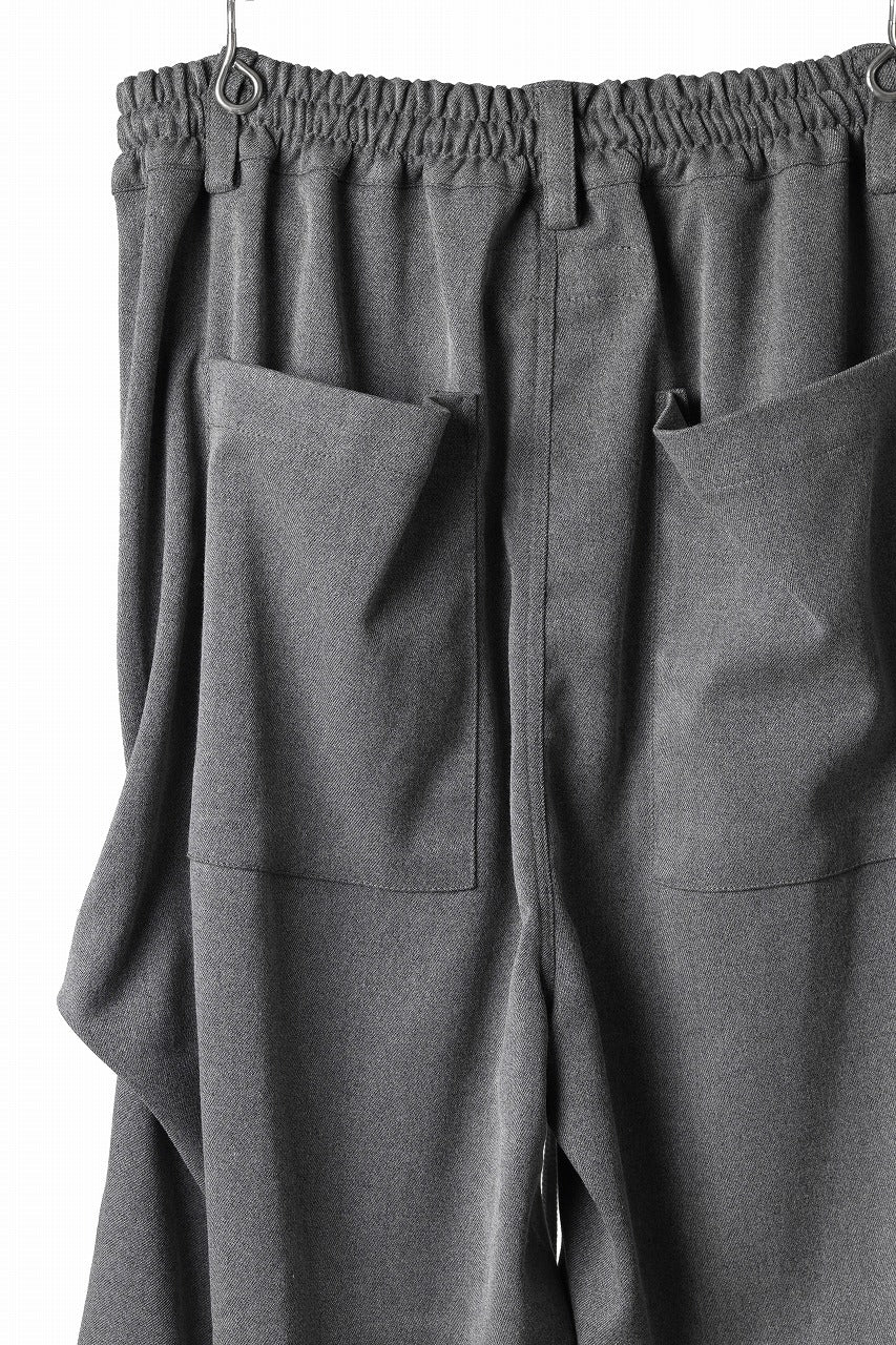 A.F ARTEFACT EXTREME WIDE BAGGY PANTS / SERGE TWILL (L.GREY) - Image 26