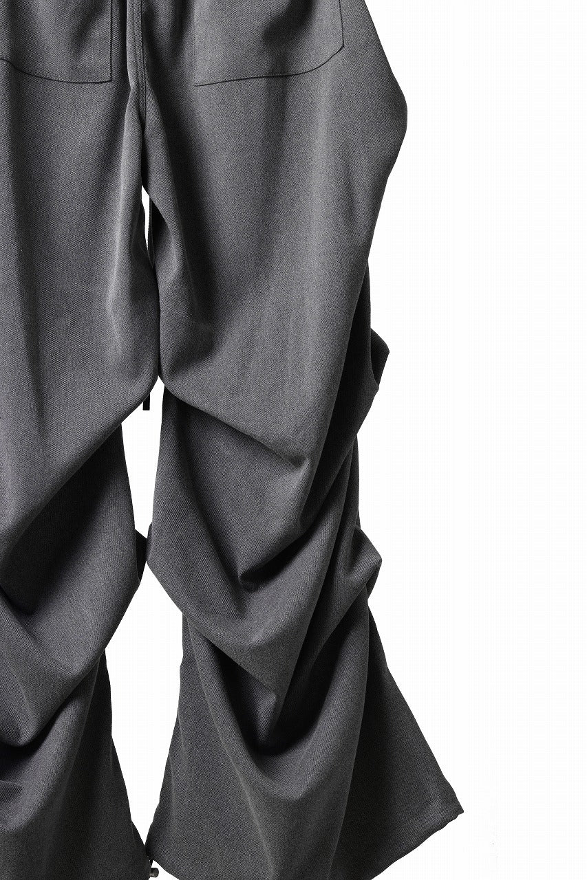 A.F ARTEFACT EXTREME WIDE BAGGY PANTS / SERGE TWILL (L.GREY) - Image 27