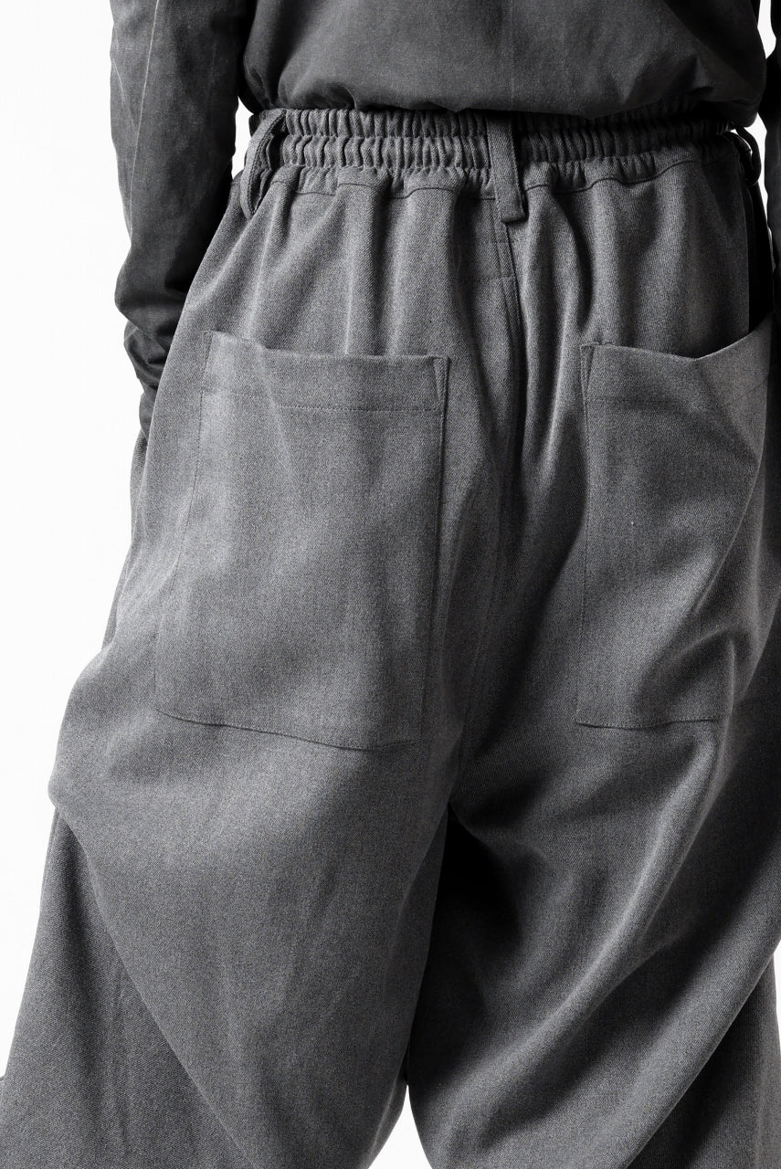 A.F ARTEFACT EXTREME WIDE BAGGY PANTS / SERGE TWILL (L.GREY) - Image 37