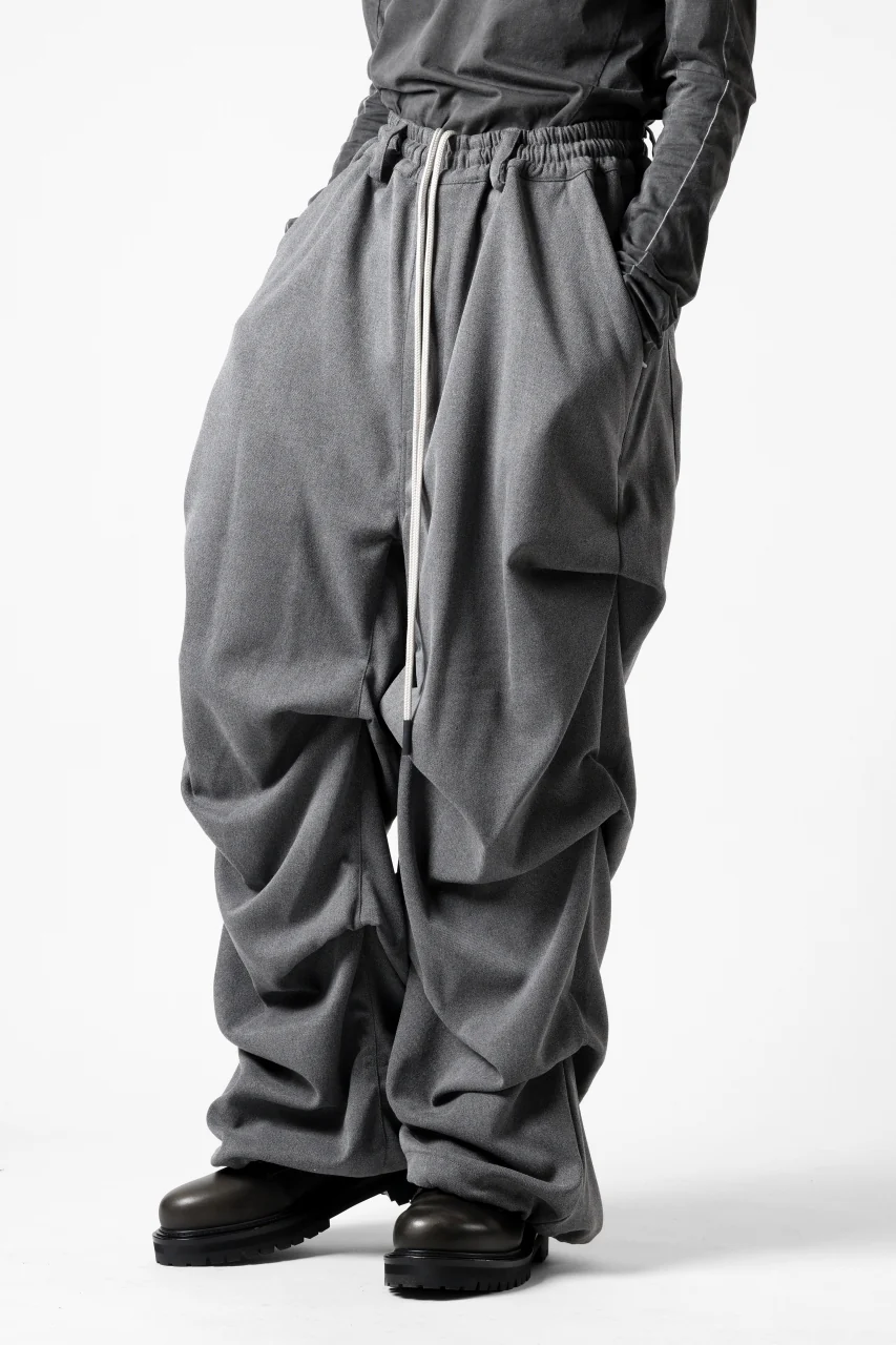 A.F ARTEFACT EXTREME WIDE BAGGY PANTS / SERGE TWILL (L.GREY) - Image 5