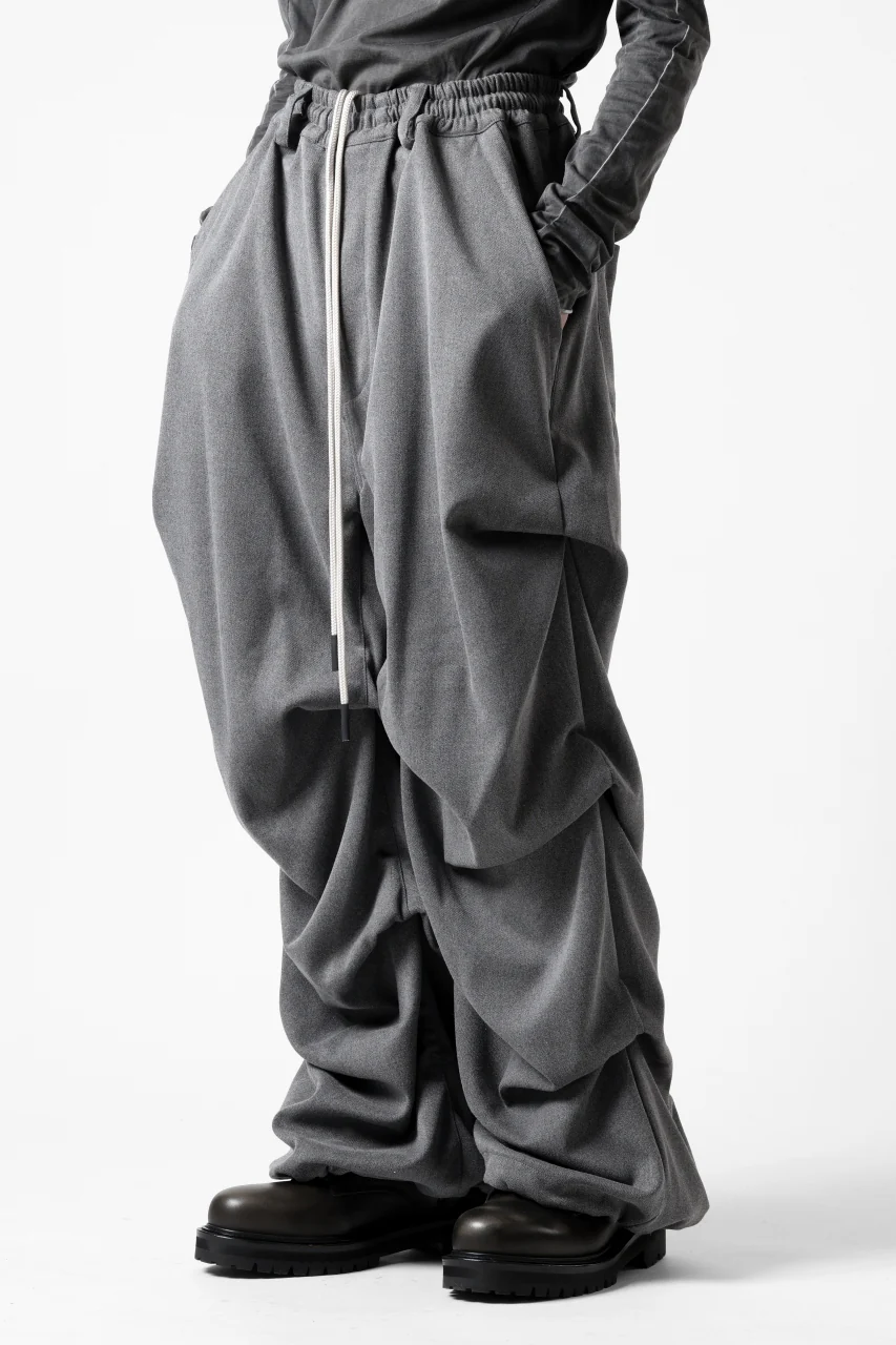 A.F ARTEFACT EXTREME WIDE BAGGY PANTS / SERGE TWILL (L.GREY) - Image 8