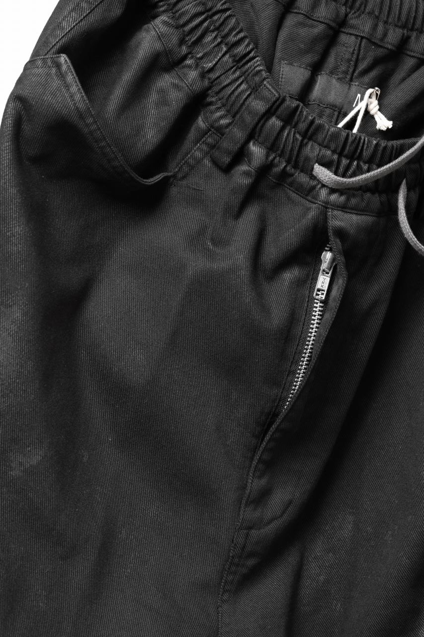 A.F ARTEFACT EXTREME WIDE CARGO PANTS / COATING TWILL (BLACK) - Image 17