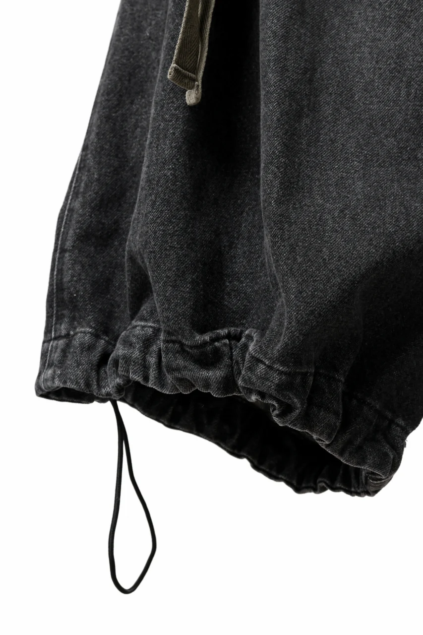 A.F ARTEFACT EXTREME WIDE CARGO PANTS / FADED DENIM (VINTAGE BLACK) - Image 10