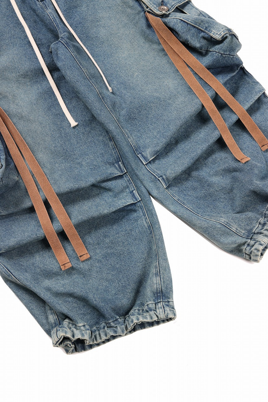 A.F ARTEFACT EXTREME WIDE CARGO PANTS / FADED DENIM (VINTAGE BLUE) - Image 16
