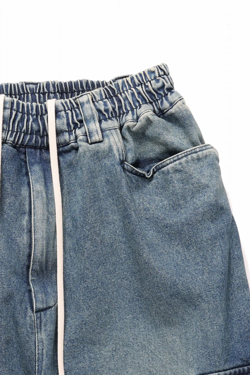 A.F ARTEFACT EXTREME WIDE CARGO PANTS / FADED DENIM (VINTAGE BLUE) - Image 7