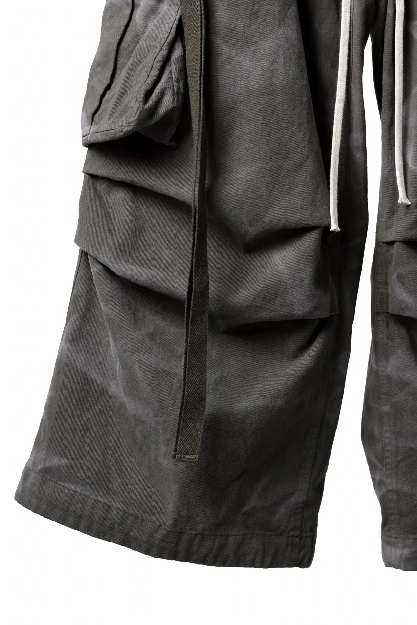 A.F ARTEFACT EXTREME WIDE CARGO PANTS / VINTAGE DYED (KHAKI) - Image 13