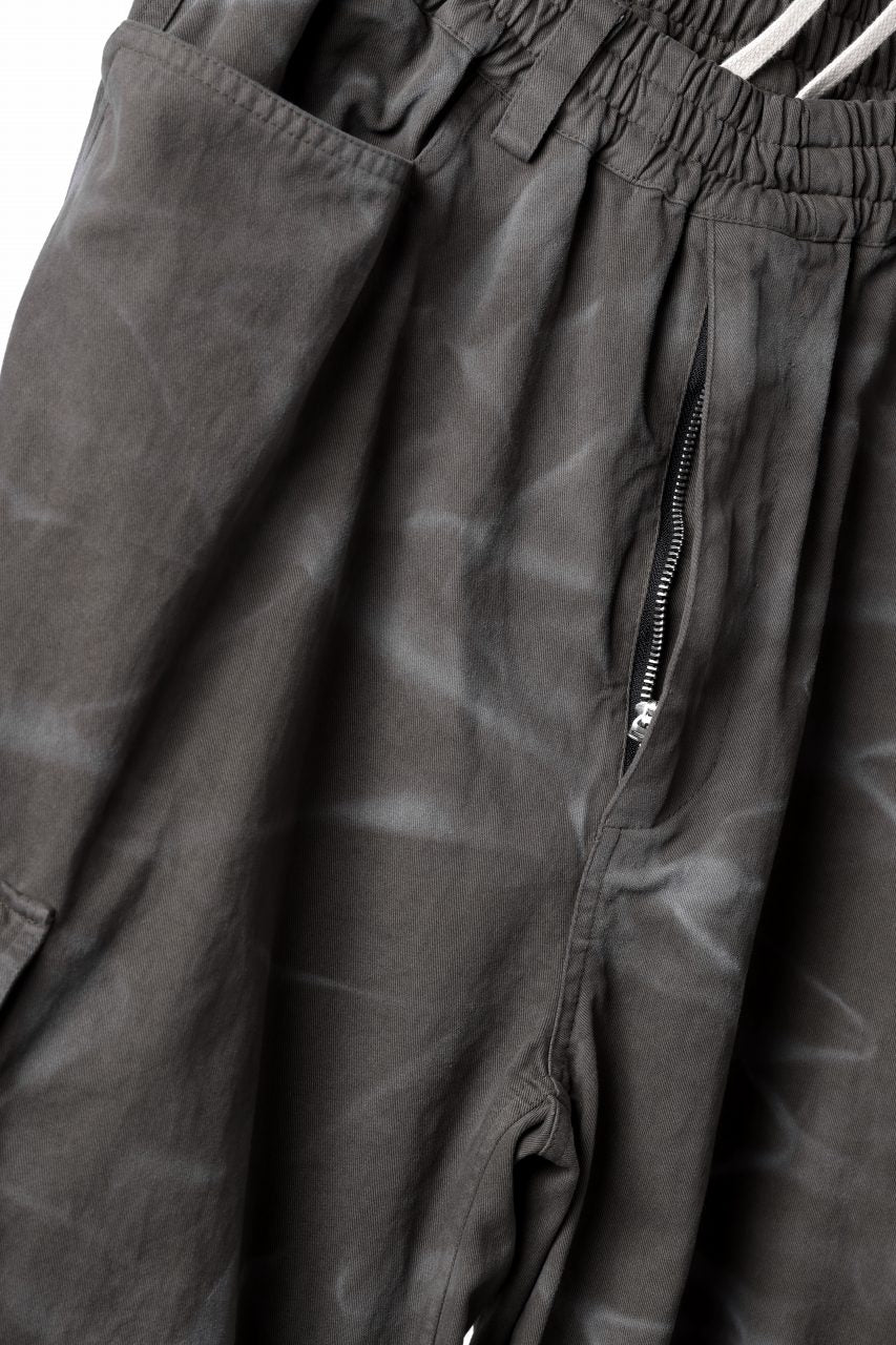A.F ARTEFACT EXTREME WIDE CARGO PANTS / VINTAGE DYED (KHAKI) - Image 16