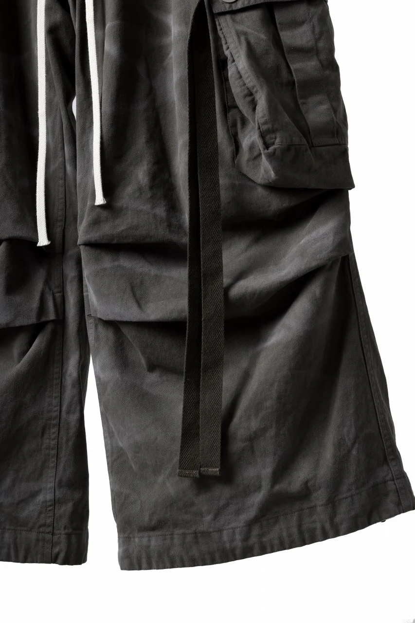 A.F ARTEFACT EXTREME WIDE CARGO PANTS / VINTAGE DYED (KHAKI) - Image 17