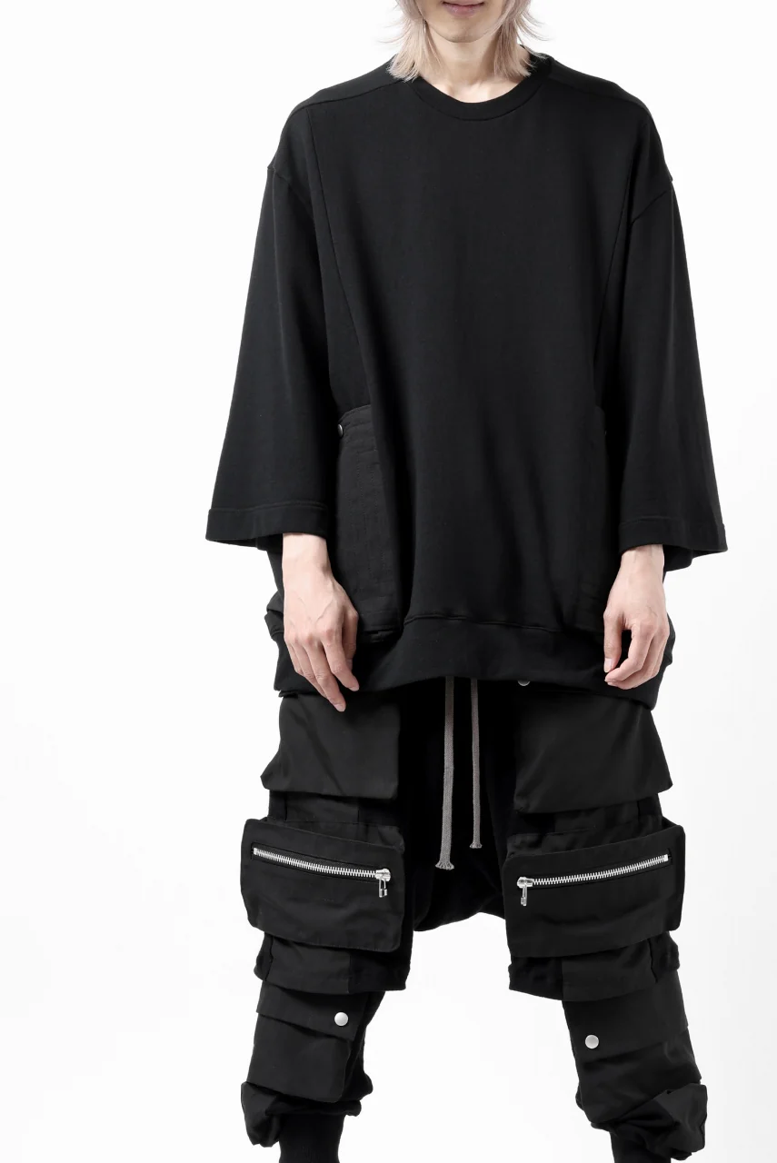 A.F ARTEFACT FLAP-DETAIL COMBINATION TOPS (BLACK) - Image 15
