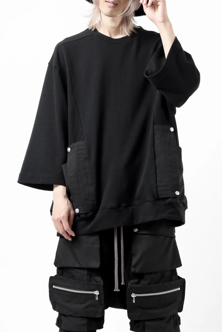 A.F ARTEFACT FLAP-DETAIL COMBINATION TOPS (BLACK) - Image 17