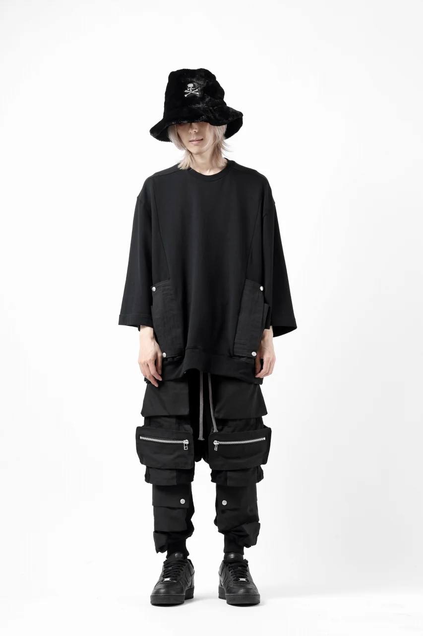 A.F ARTEFACT FLAP-DETAIL COMBINATION TOPS (BLACK) - Image 18