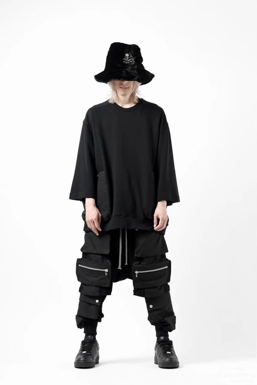 A.F ARTEFACT FLAP-DETAIL COMBINATION TOPS (BLACK) - Image 21