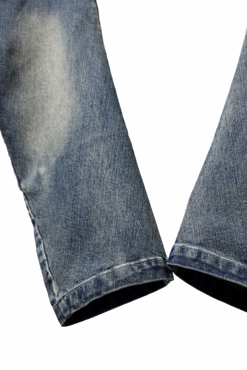 A.F ARTEFACT FLAP-DETAIL SLIM CARGO PANTS / FADED AGEING DENIM (INDIGO) - Image 13