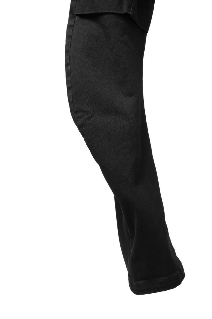 A.F ARTEFACT FLAP-DETAIL SLIM CARGO PANTS / HI-STRETCH DENIM (BLACK) - Image 11