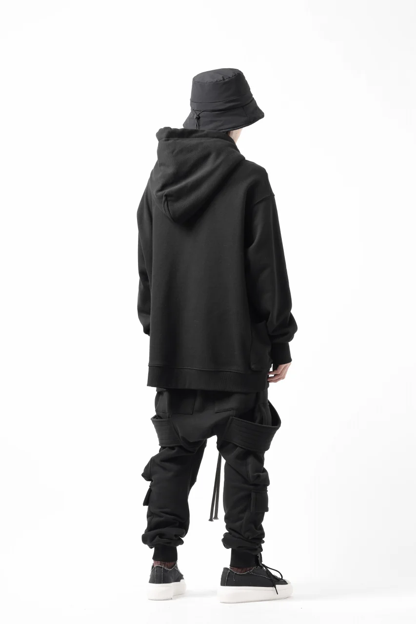 A.F ARTEFACT FLAP-DETAIL SWEAT HOODIE (BLACK) - Image 25