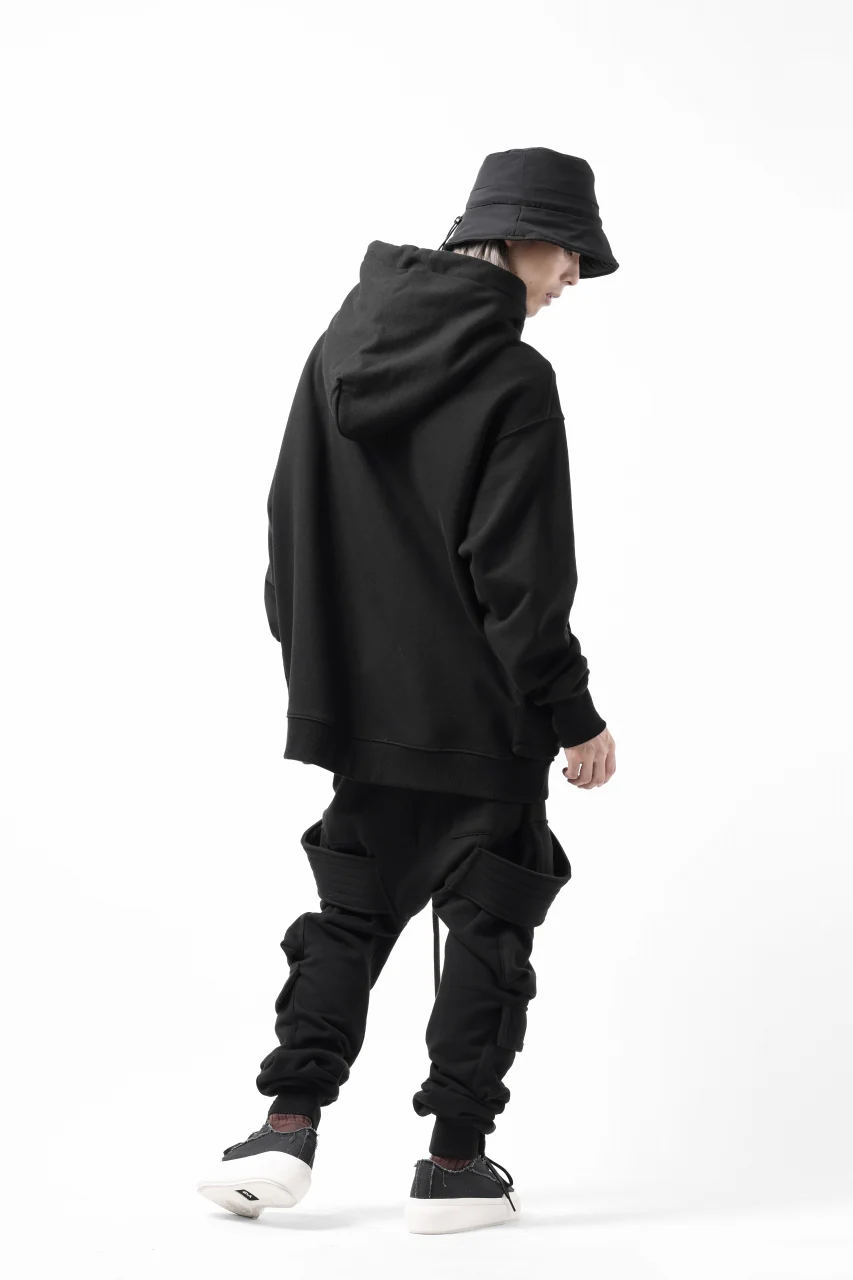 A.F ARTEFACT FLAP-DETAIL SWEAT HOODIE (BLACK) - Image 28
