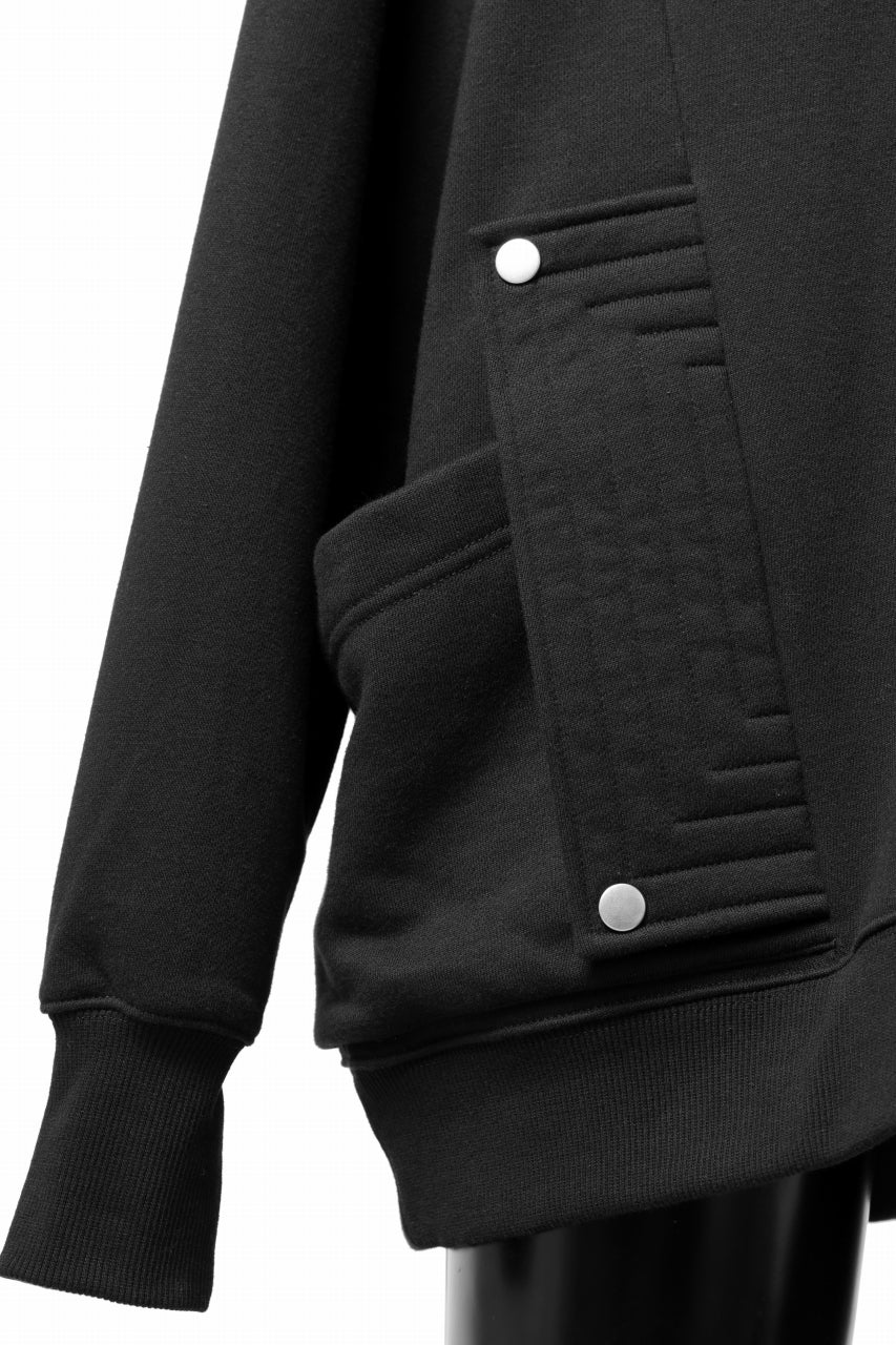 A.F ARTEFACT FLAP-DETAIL SWEAT HOODIE (BLACK) - Image 6