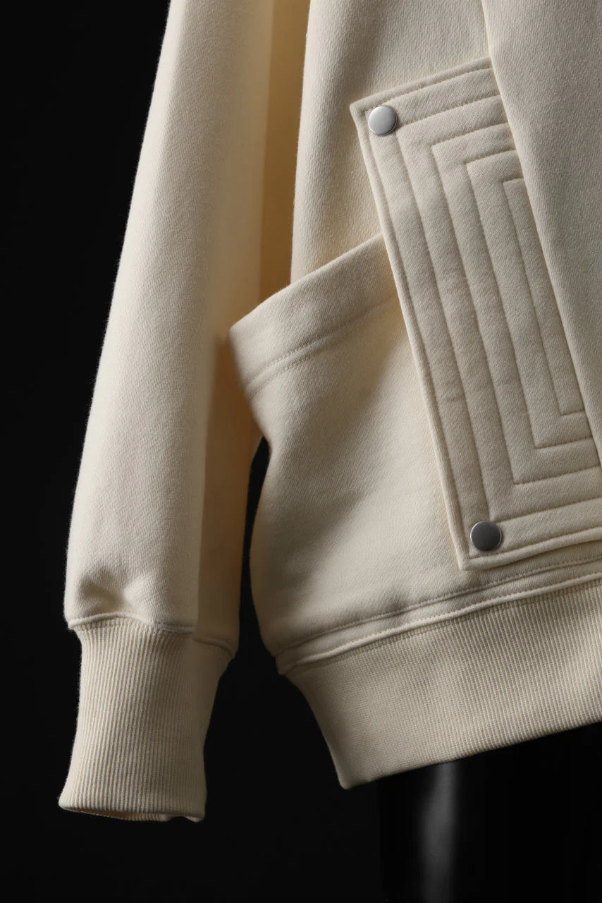 A.F ARTEFACT FLAP-DETAIL SWEAT HOODIE (CREAM) - Image 8
