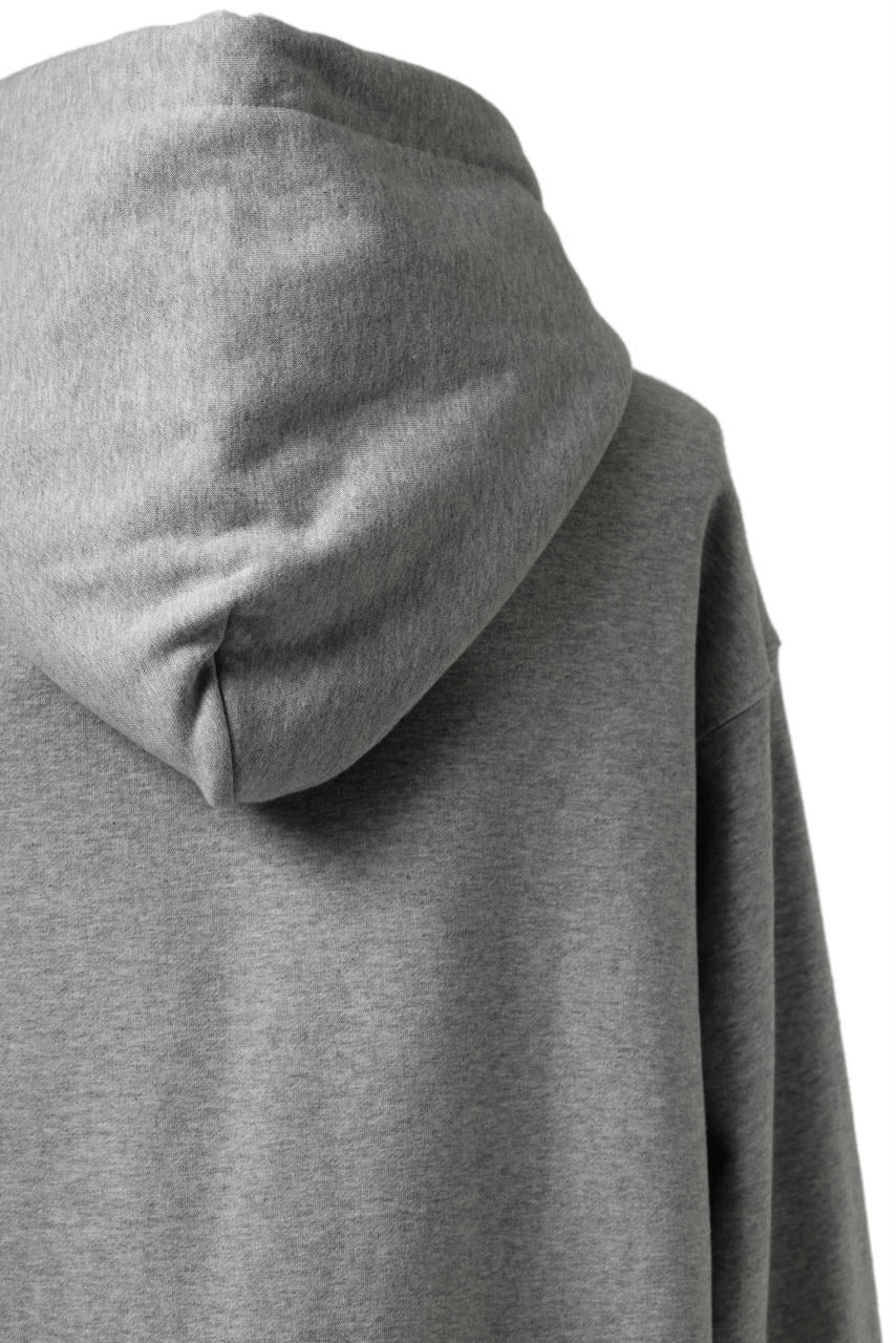 A.F ARTEFACT FLAP-DETAIL SWEAT HOODIE (HEATHER GREY) - Image 10
