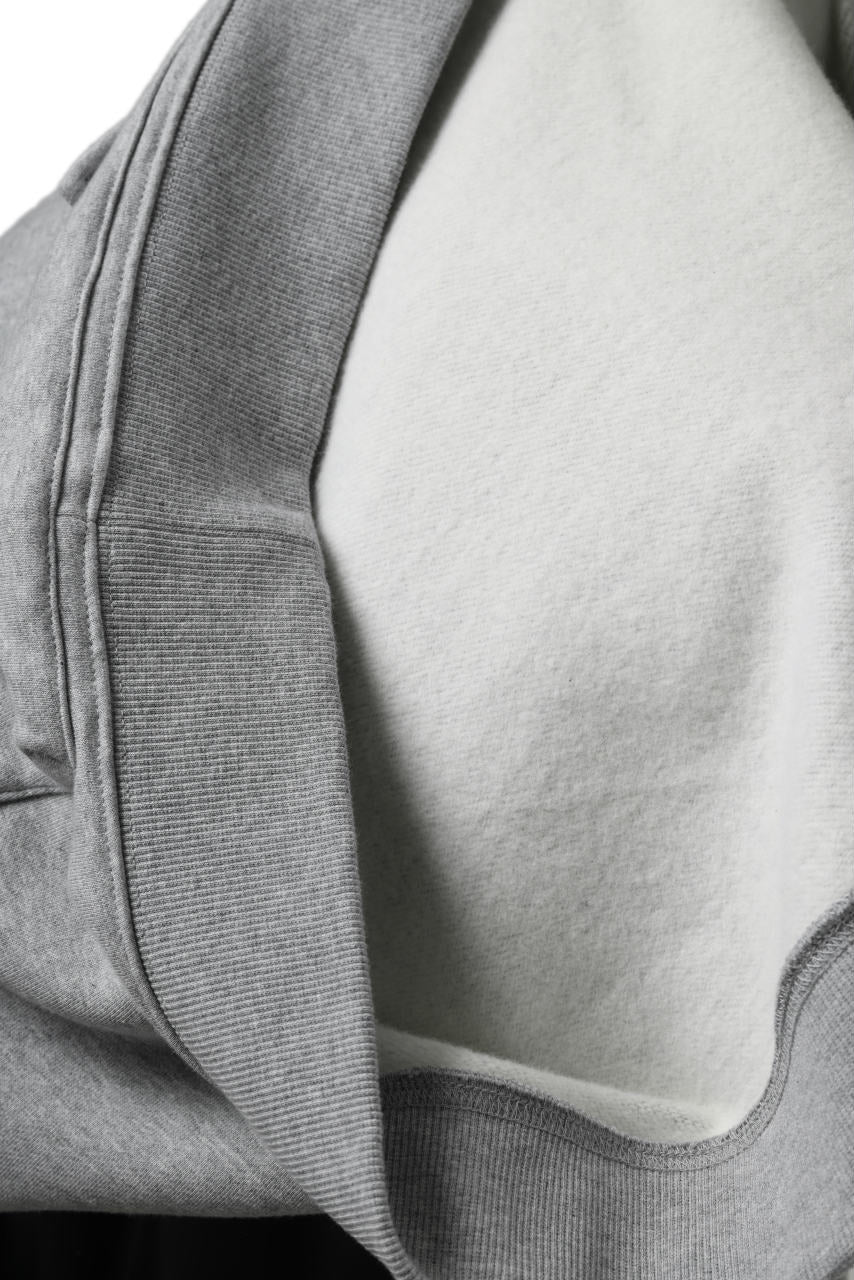 A.F ARTEFACT FLAP-DETAIL SWEAT HOODIE (HEATHER GREY) - Image 11