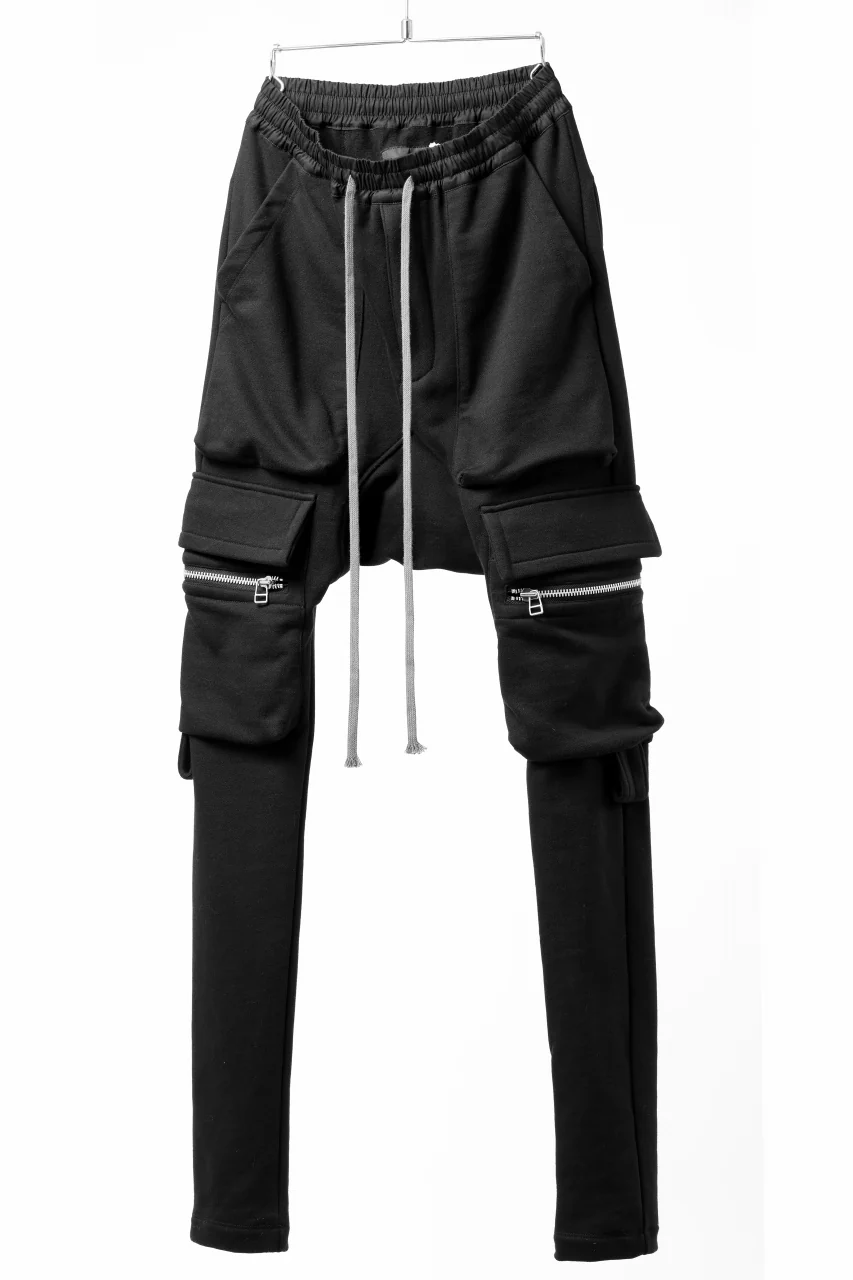 A.F ARTEFACT FLAP ZIP SARROUEL SKINNY PANTS (BLACK) - Image 2