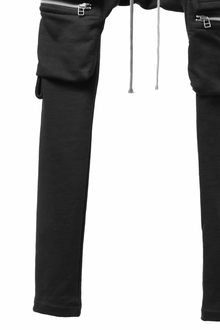 A.F ARTEFACT FLAP ZIP SARROUEL SKINNY PANTS (BLACK) - Image 7