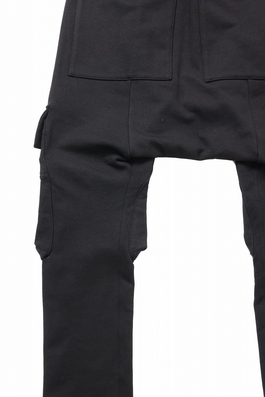 A.F ARTEFACT FLAP ZIP SARROUEL SKINNY PANTS (BLACK) - Image 11