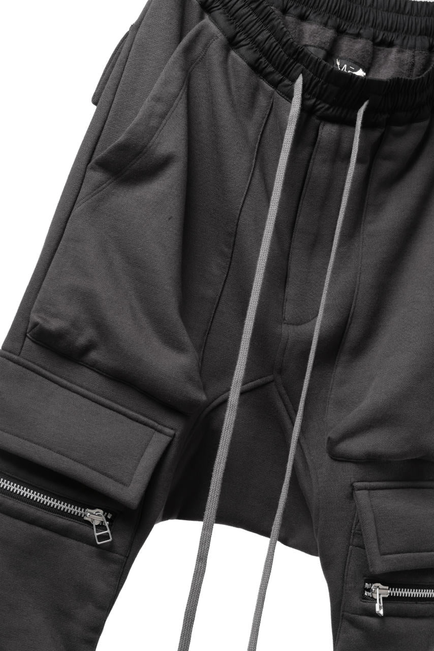 A.F ARTEFACT FLAP ZIP SARROUEL SKINNY PANTS (DARK GREY) - Image 10